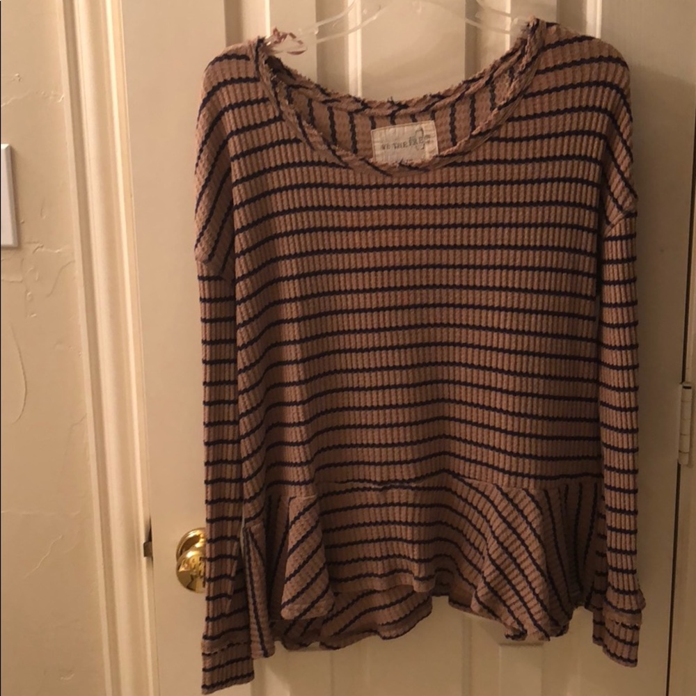 Long sleeve Peplum Shirt